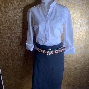 Crisp white peplum 100 Cotten blouse ..